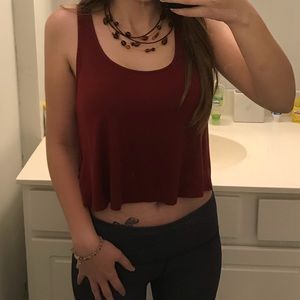 Pins and Needles Red Bow-Back Crop Top!